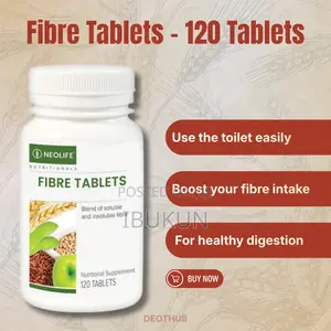 Nutritional Fibre Tablet 120 Tablets Supplement to Improve Gut Health
