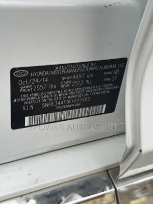 Hyundai Sonata 2015 White