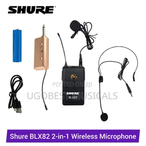 Shure BLX82 2-in-1 Wireless Microphone System With Portable Receiver