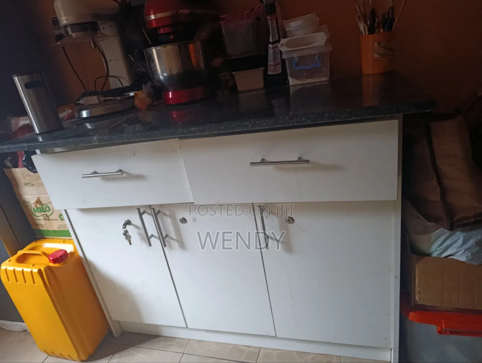 Marble Top Table/Cabinet