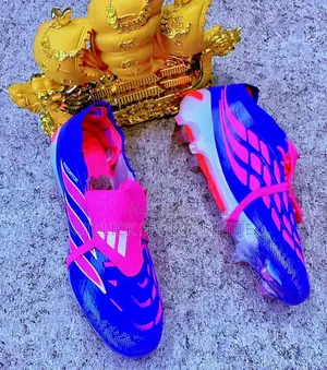 Adidas Predator FG Football Boots Blue Pink Strike