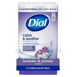 Dial, Antibacterial Bar Soap, 4oz, Calm Soothe Lavender Jasmine 