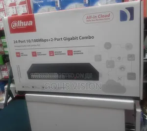 Dahua 24-Port 10/100Mbps + 2-Port Gigabit Combo Managed PoE Switch