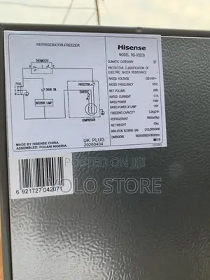 Hisense Fridge and Freezer