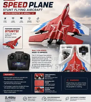 Zy-740 Speed Plane — Stunt Flying Aircraft With Remote (2.4ghz)