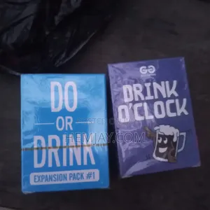 (2in1 Party Cards). Do or Drink DRINK O'CLOCK CARD GAMES