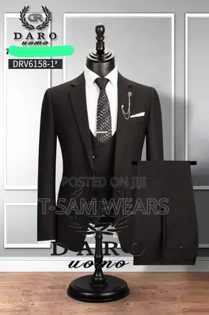 Daro Plain Three Pieces Turkish Suit