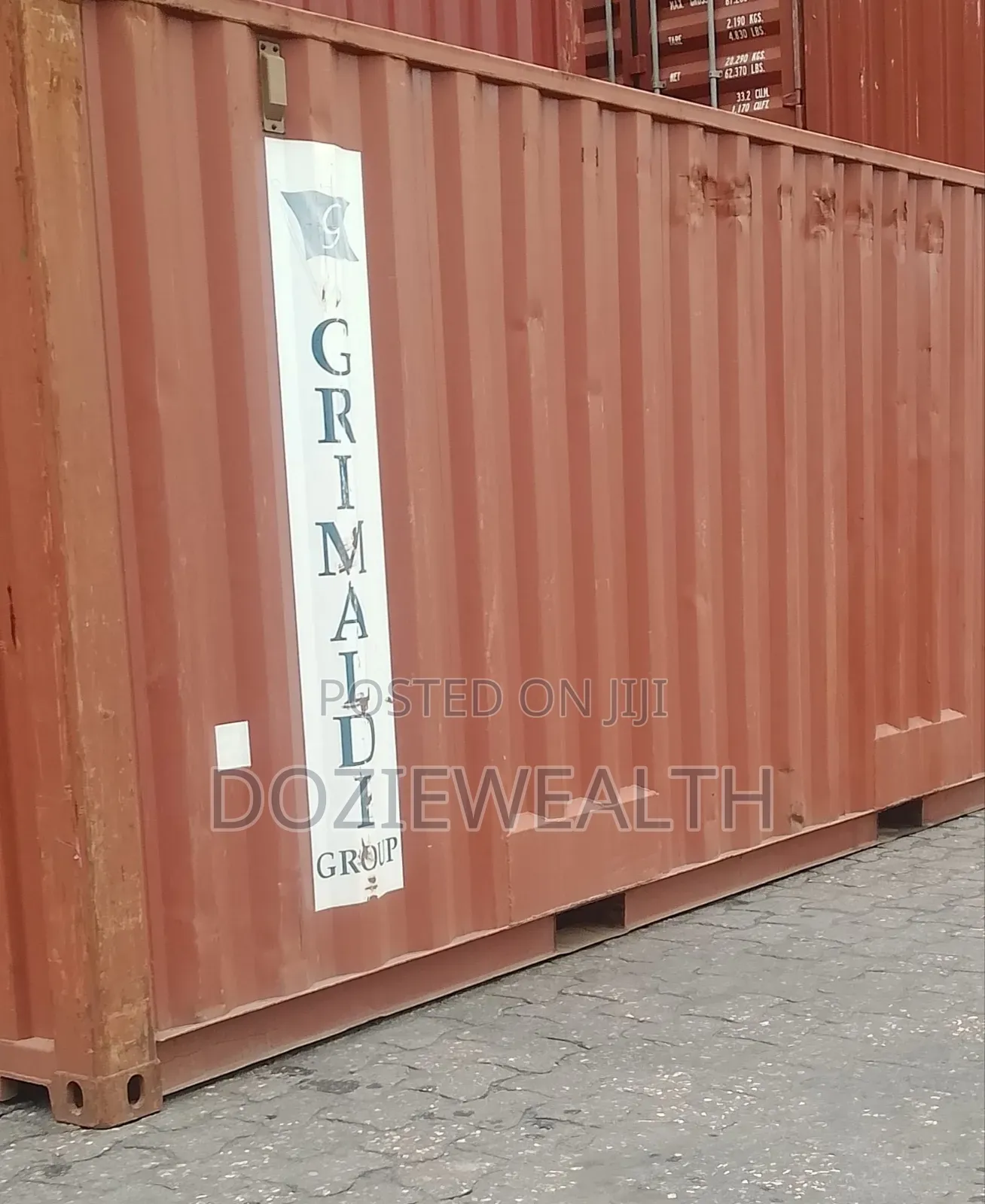 20ft Shipping Line Containers( Grimaldi)