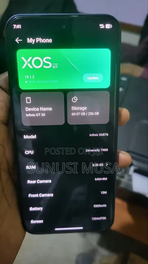 Infinix GT 30 5G 256 GB Blue