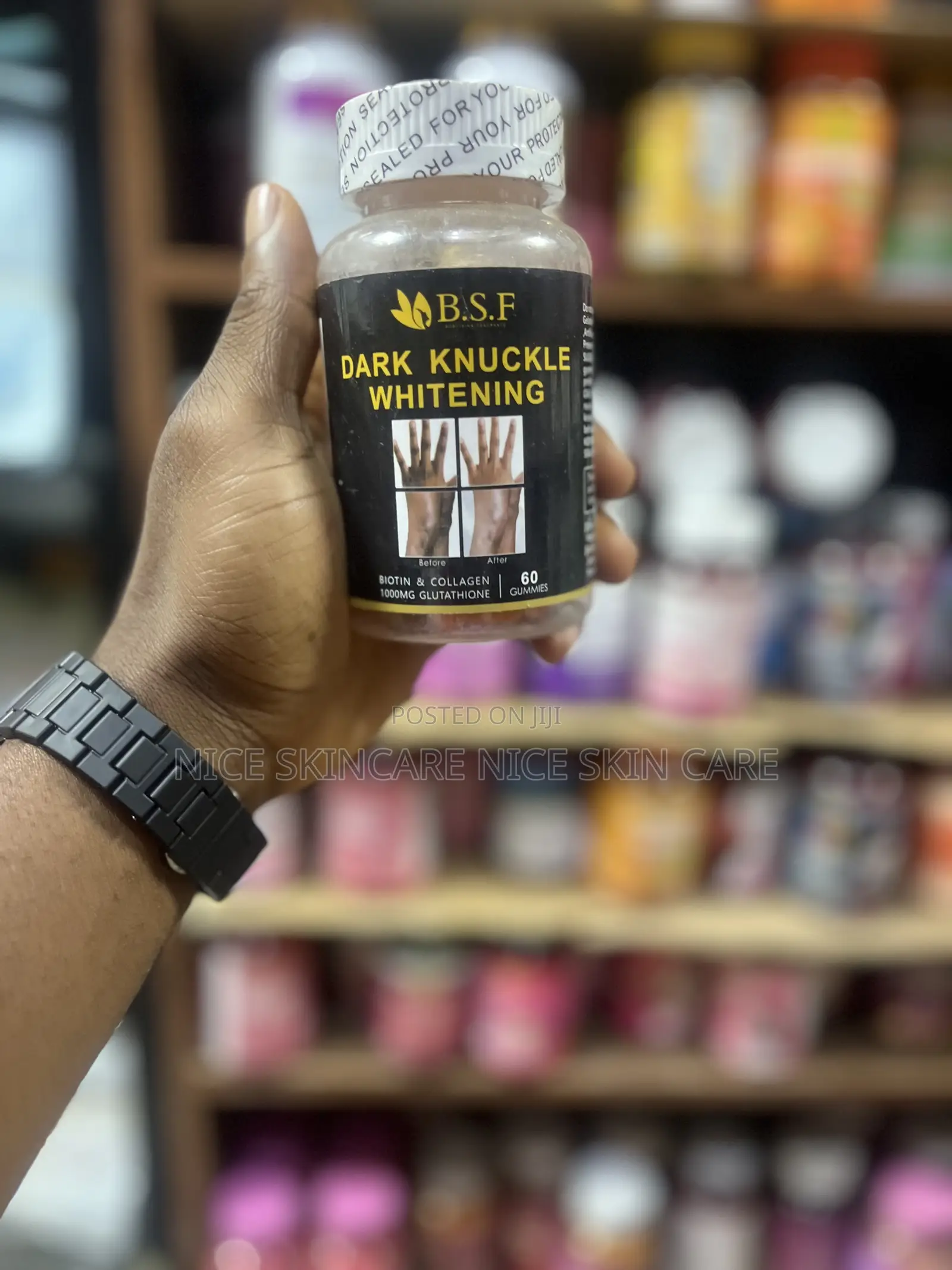 BSF Dark Knuckle Whitening Gummies