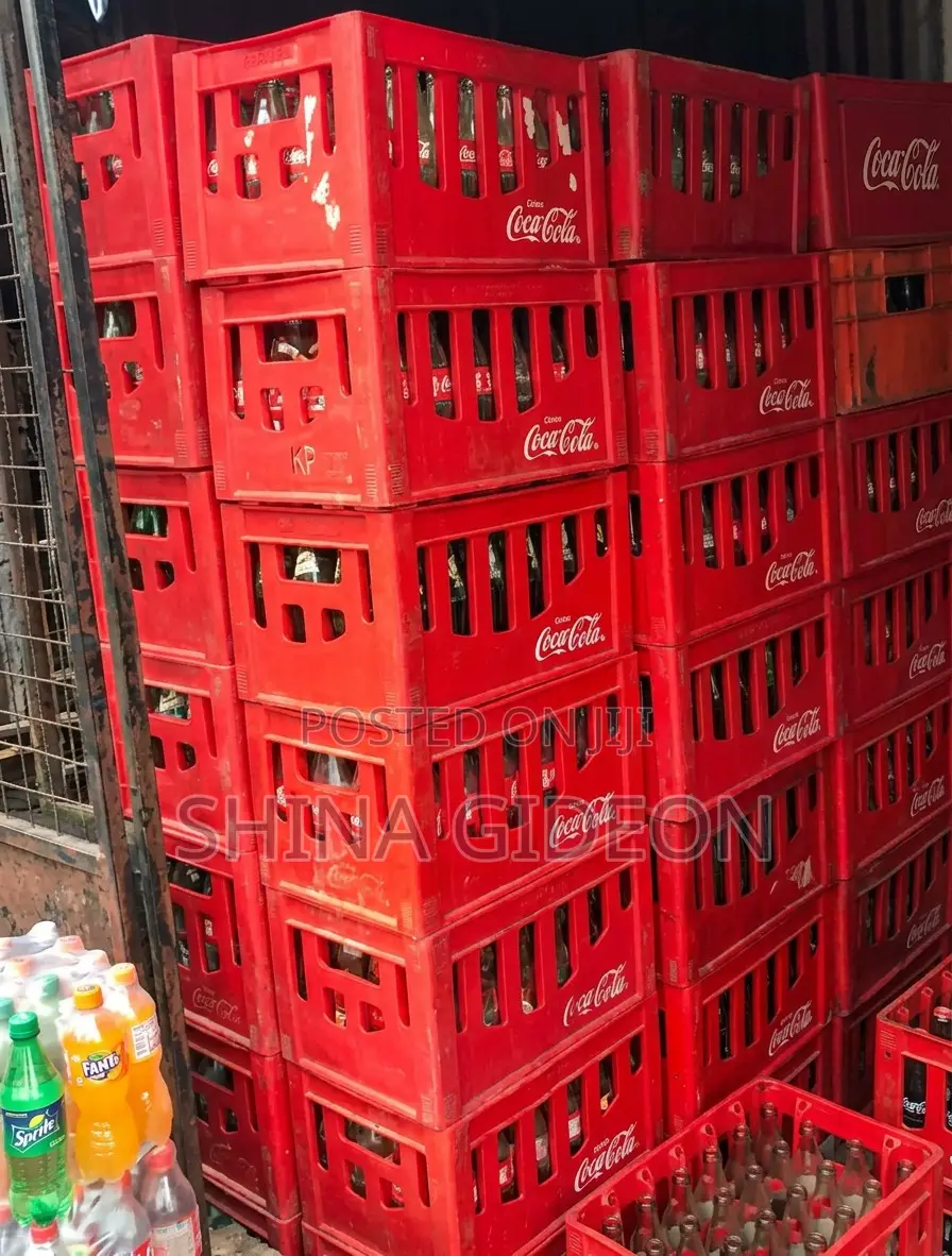 Empty Coca-Cola Bottle Crate