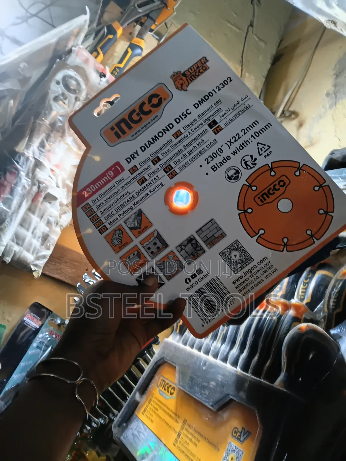 INGCO 9-Inch Concrete Cutting Disc – Heavy-Duty Diamond Disc