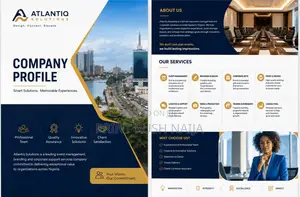 Corporate Brochure Company Profile Printing in Victoria Island