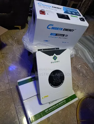 Cworth 200a 12v Lithium Battery 2.5kva 12v Sumry Hybrid Inverter