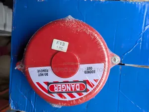 Red Plastic Standard Gate Valve Safety Lockout Device