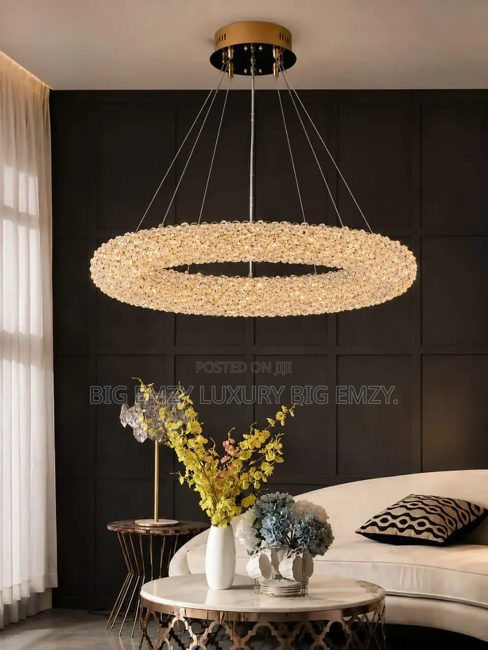 60cm Round Chandelier Crystal Light.