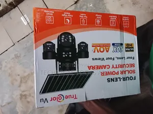 : Four-Lens Solar Power Security Camera (Solar CCTV Camera).