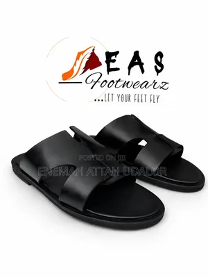 EAS Footwears. Black Male Easy Wear, Size 42. Available in Any Size.