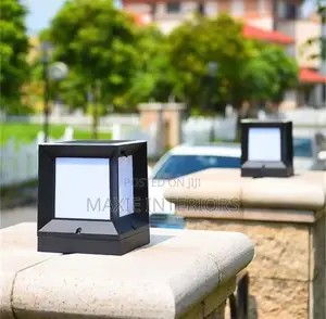 Modern Outdoor Cube Light LED Waterproof Pillar Lamp for Home Garden