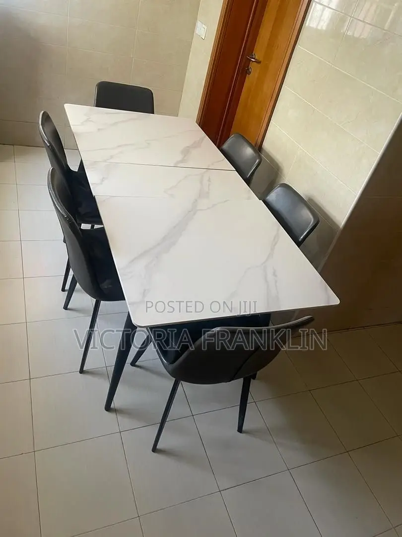 Faux Marble Dinning Set