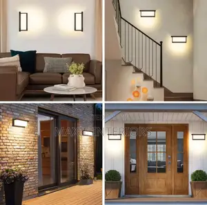 LED Vintage Rectangle Wall Lamp Indoor Outdoor Decorative Lighting