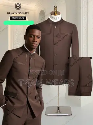 Black Smart Design Safari Suit