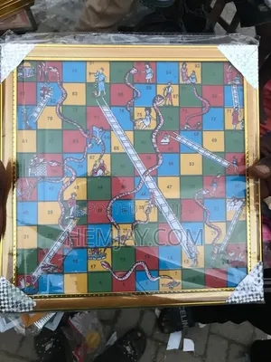 Quality Luxurious Snake and Ladder Family Game Golden