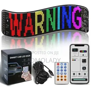Smart Car Led Sign - (18x7cm)
