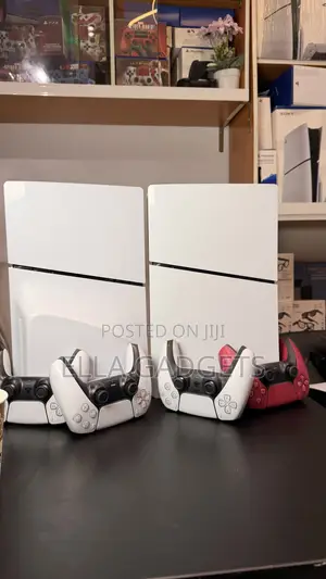 Clean Uk Used Ps5 Slim With Games Installed and 2 Pads
