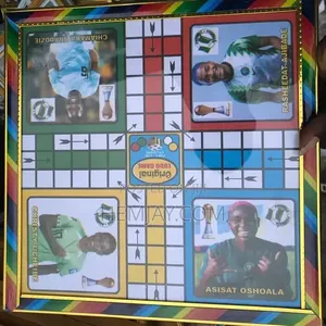 Fancy Golden Frame Nigerian Star Ludo Board