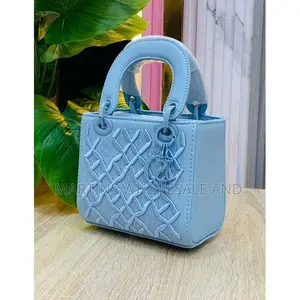 Mini Lady Dior-Style Handbag Dupes Featuring Geometric Top-Stitching A