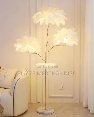 Nordic Designer LED Ostrich Feather Floor Lamp