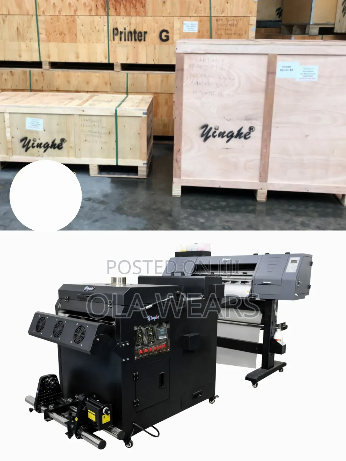 Yinghe A2 Xp600Dtf Printer With Shaker