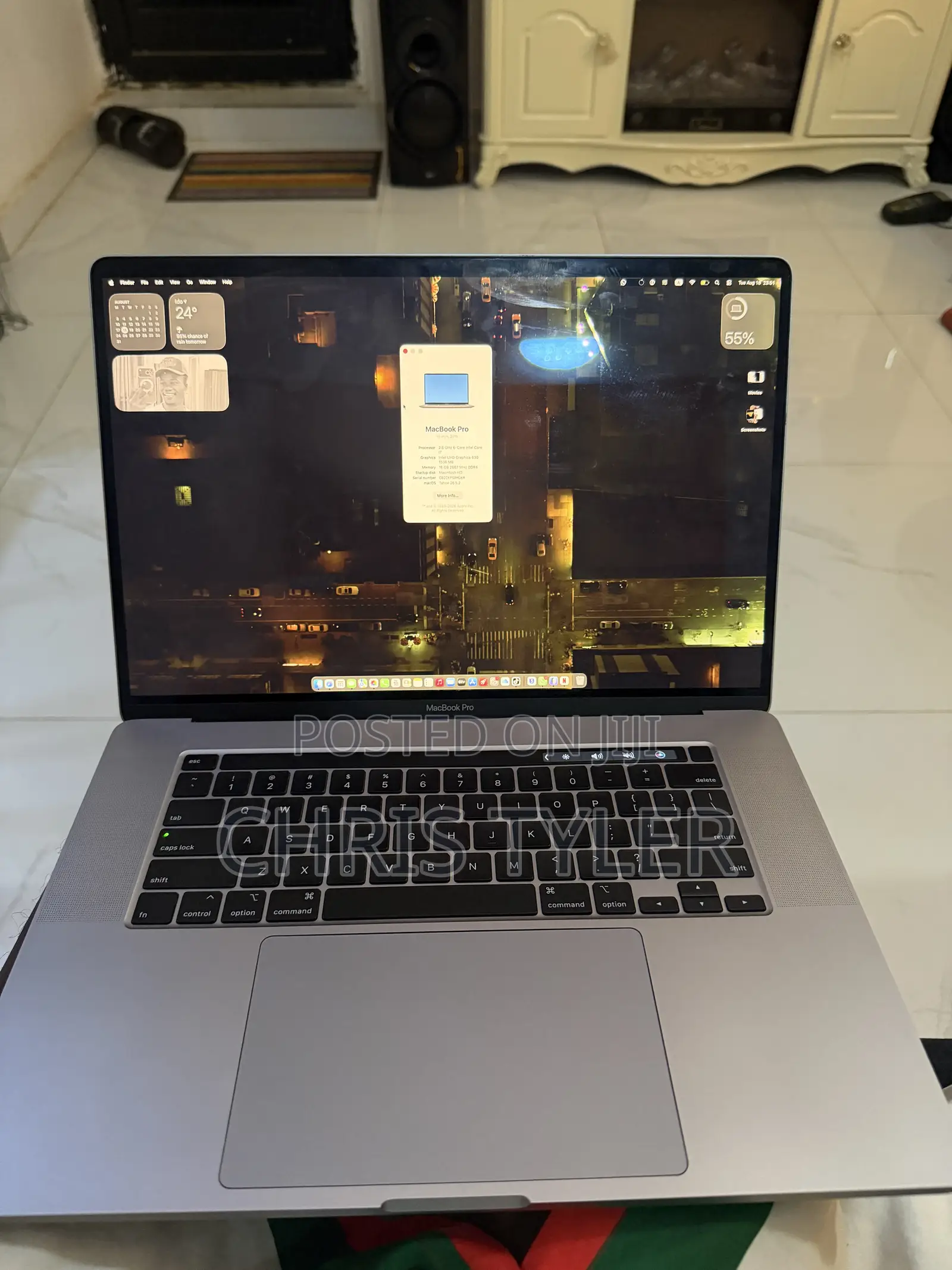 Laptop Apple MacBook Pro 2019 16GB Intel Core i7 SSD 512GB