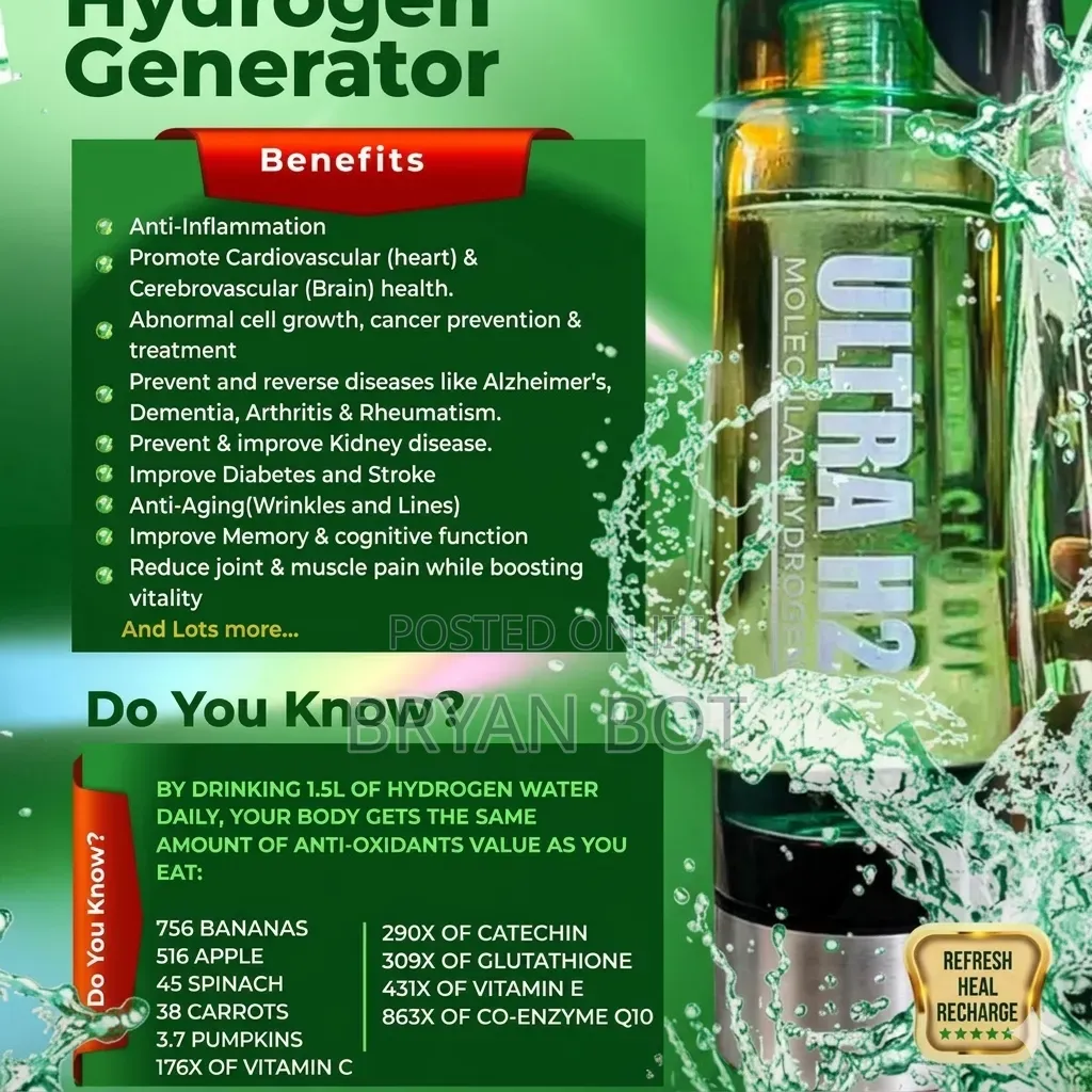 The Ultra H2 Molecular Hydrogen Generator