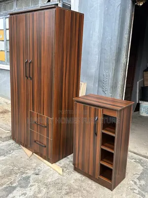 Standard 2 Doors Wardrobe With Open Shelves
