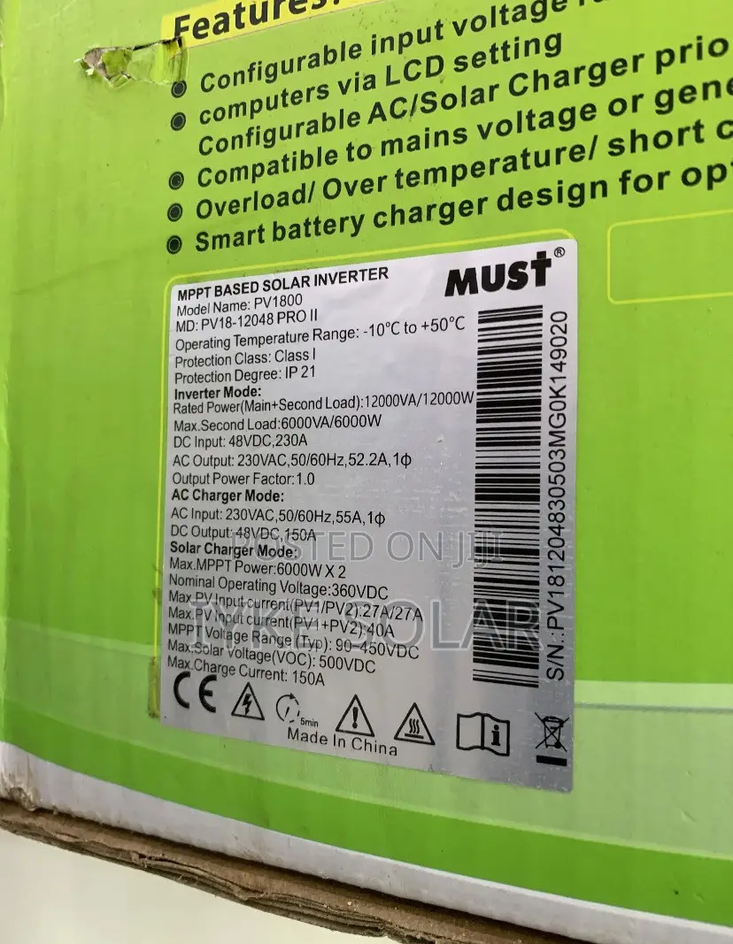6kva 48v Must Hybrid Inverter