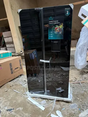 Brand New Hisense Side-Side 514l Refrigerator>dispenser>black Mirror>