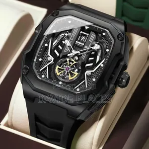 Poedagar Pd818 Tourbillon Automatic Engine Wristwatch