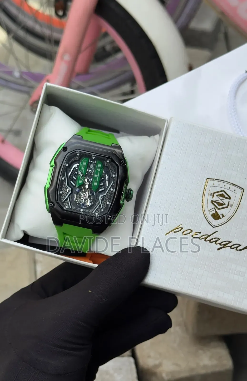 Poedagar Pd818 Tourbillon Automatic Engine Wristwatch