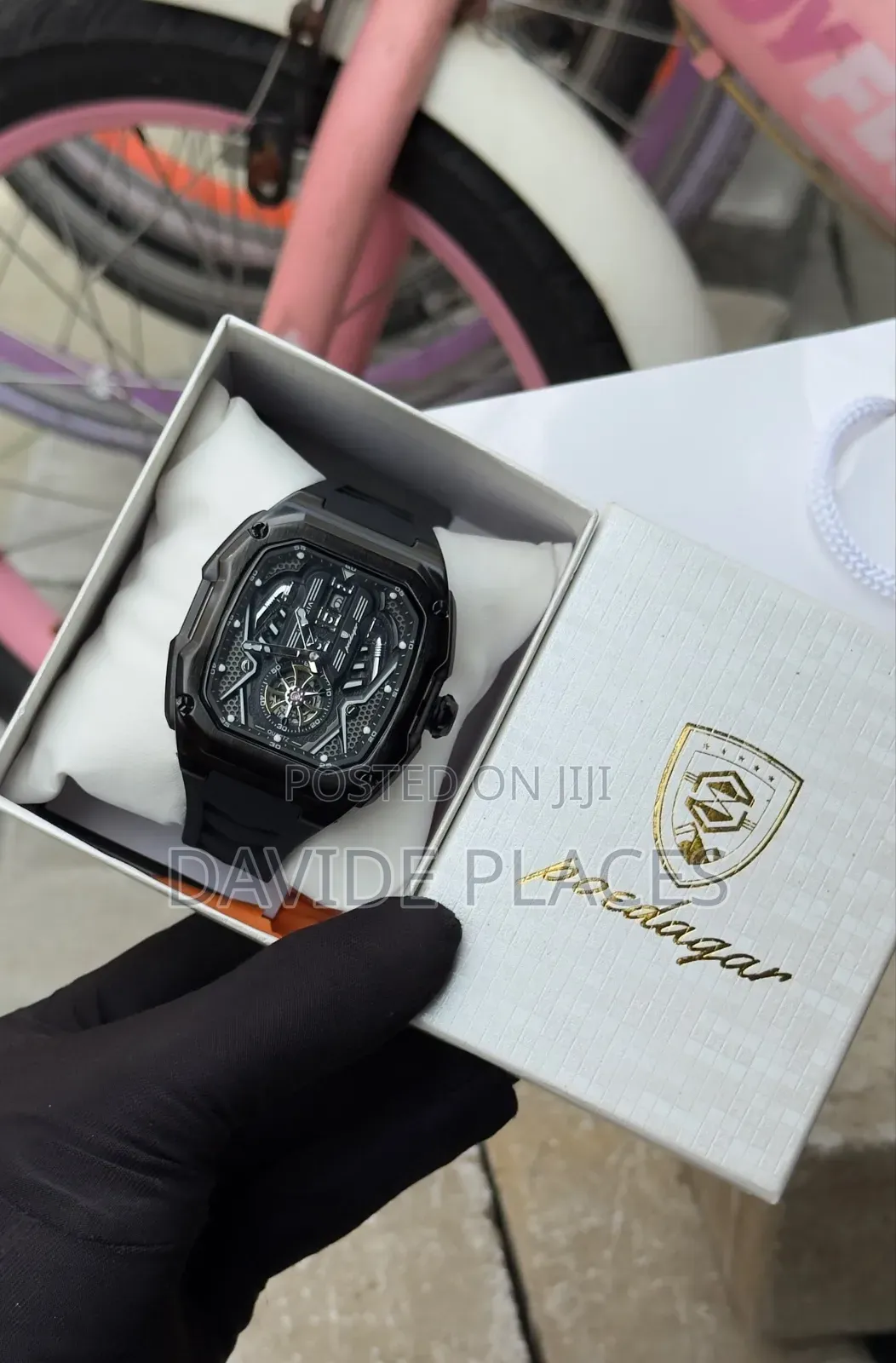 Poedagar Pd818 Tourbillon Automatic Engine Wristwatch