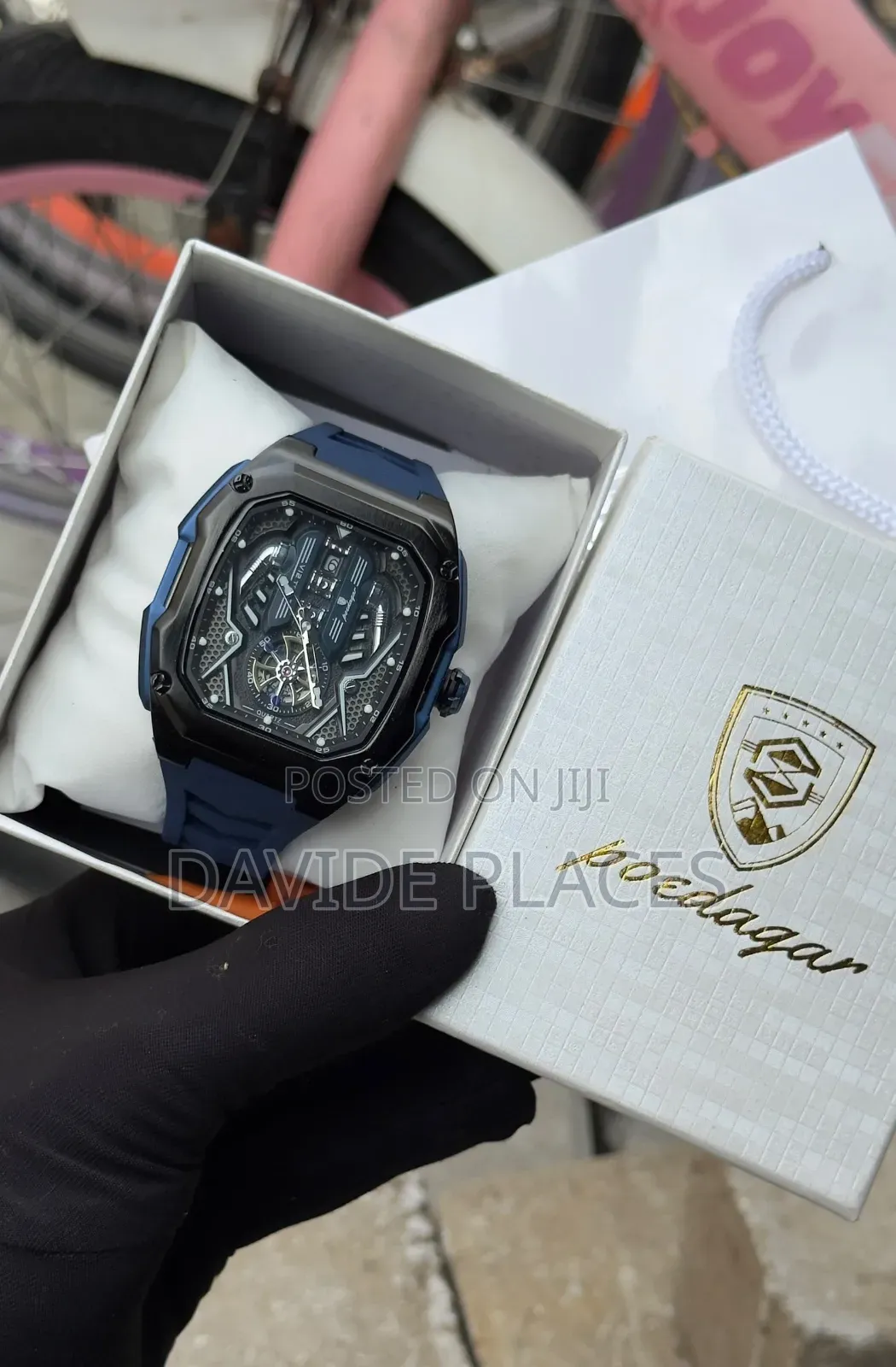 Poedagar Pd818 Tourbillon Automatic Engine Wristwatch