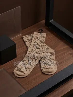 Classic Designers Men's Brown Pattern Socks
