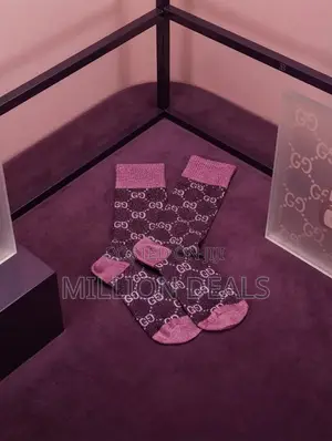 Ski Purple Gucci Inspires Men's Socks
