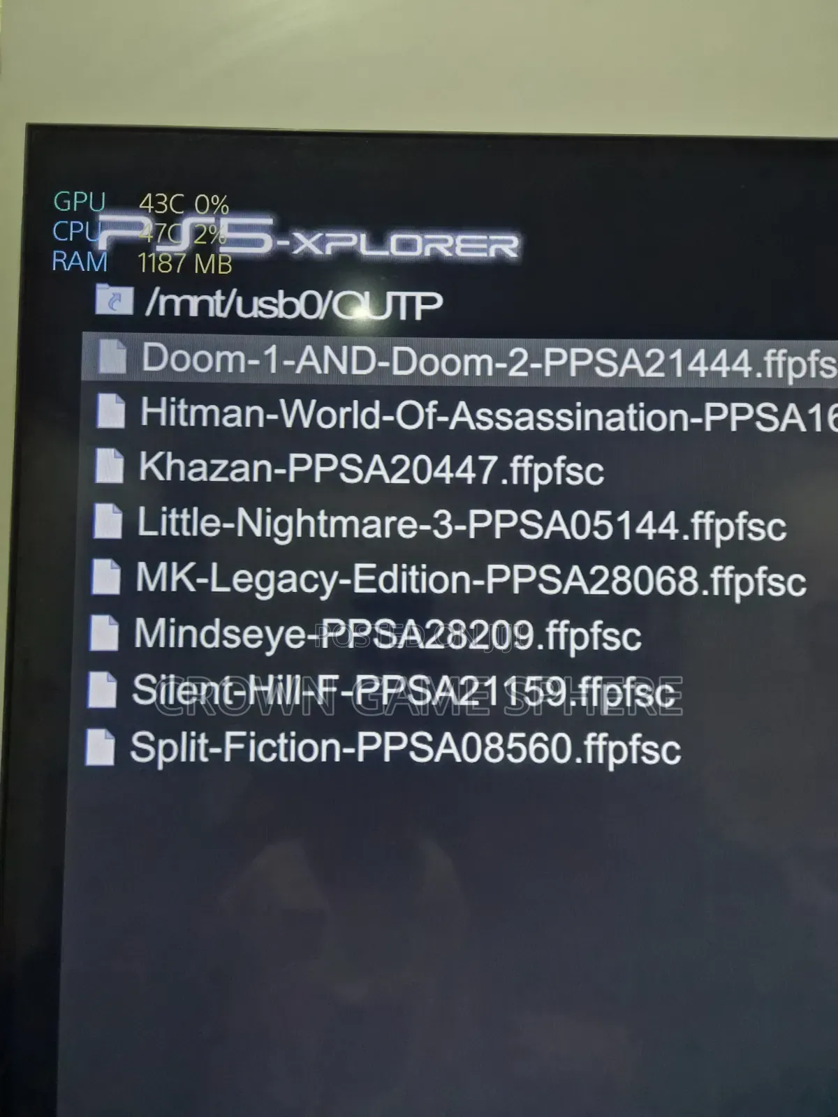 PS5 Game List for Jailbroken PS5 Installation
