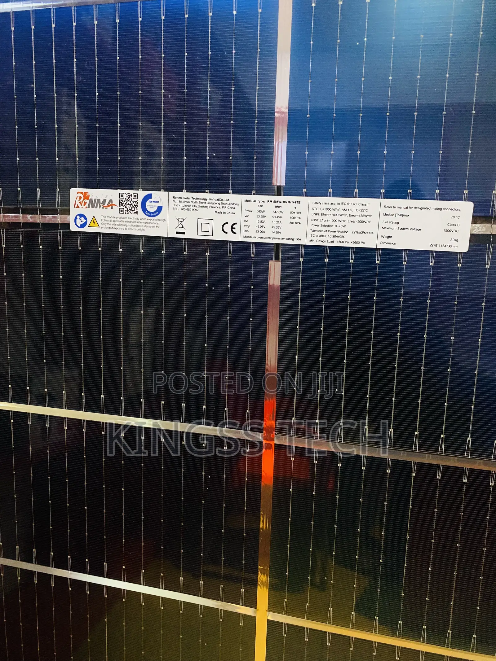 Ronma Solar 650w Solar Panel