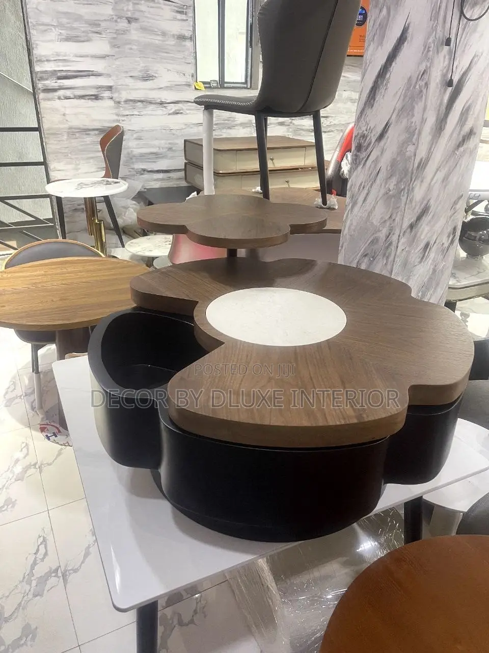High-Quality Flower-Shaped Coffee Table Set