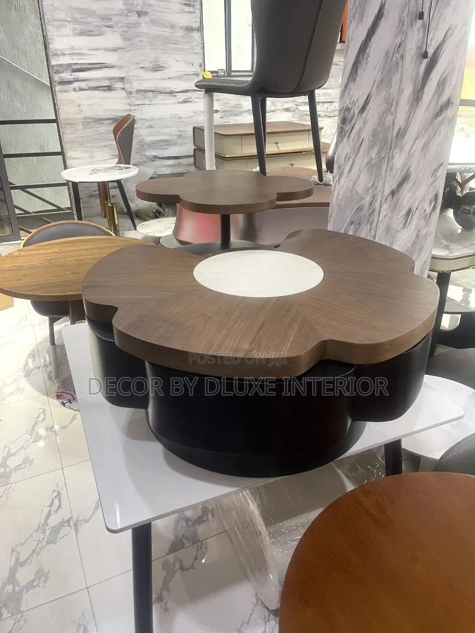 High-Quality Flower-Shaped Coffee Table Set