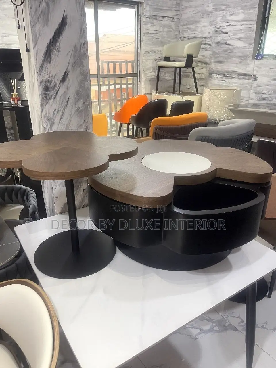 High-Quality Flower-Shaped Coffee Table Set