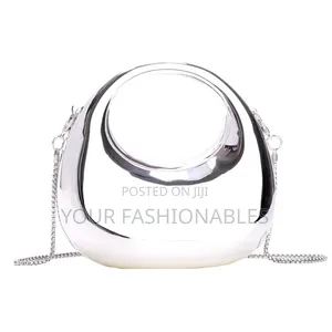 Silver Mini Sling Acrylic Clutch Purse
